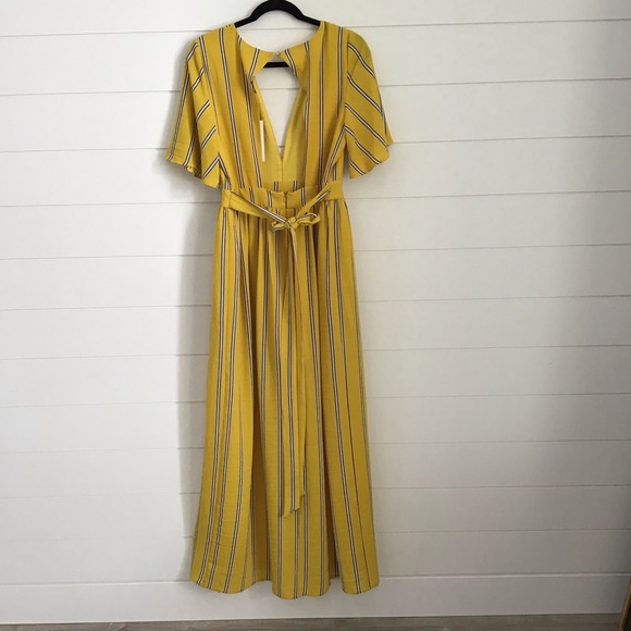 SOCIALITE Striped Wrap Jumpsuit L - Picture 4 of 8